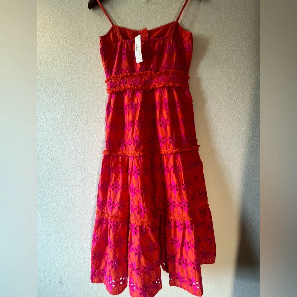 J. Crew Tiered Eyelet Summer Dress - Picture 9 of 11